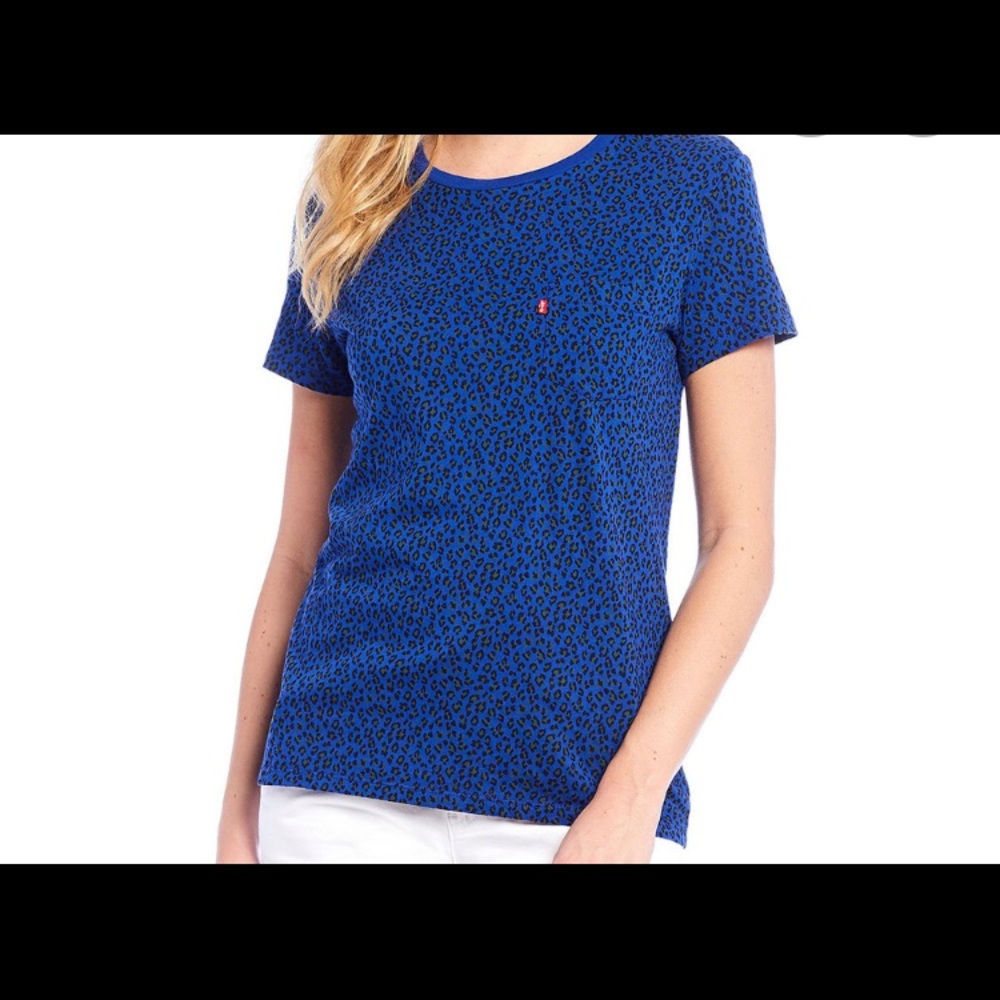 Levi’s Leopard Print Perfect Pocket Tee Shirt